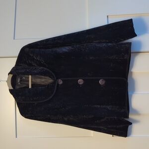 Pepper crushed velvet jacket